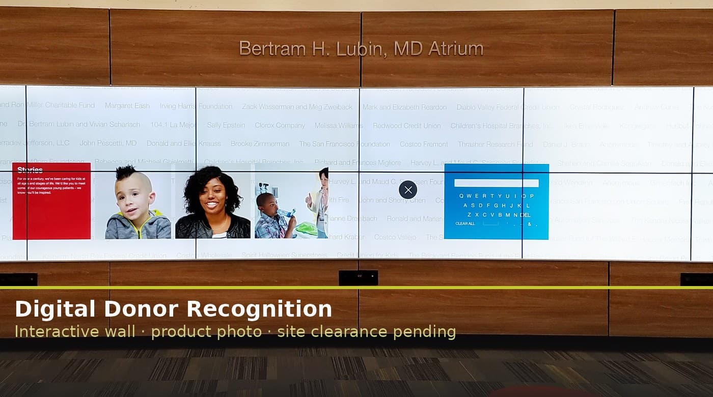 Digital Donor Recognition — product photo