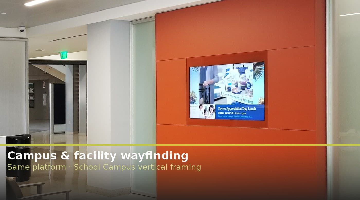 Digital Wayfinding for campuses — product photo